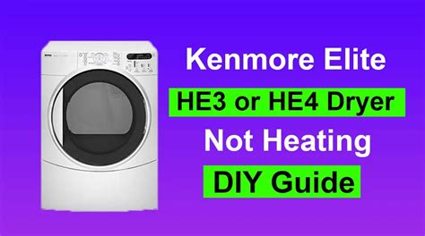 kenmore he3 dryer not heating  03:20